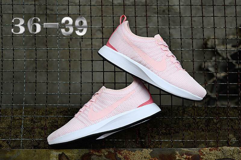 Women Nike Dualtone Racer Pink White Shoes